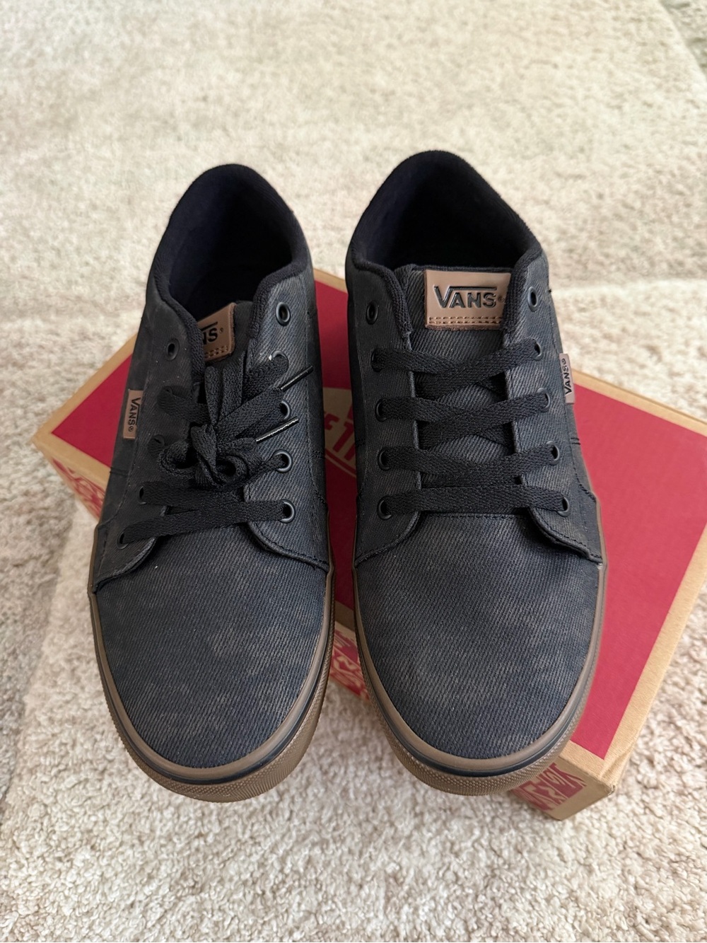 NWT Vans Bishop Waxed Denim Black/Gum Men’s Size 10.5 NEW - Picture 2 of 6